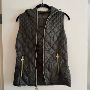 Michael Kors Women's Quilted Vest - Dark Olive